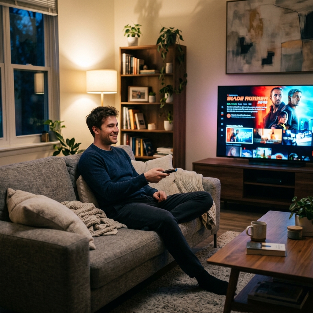 Man choosing flash4kiptv plan